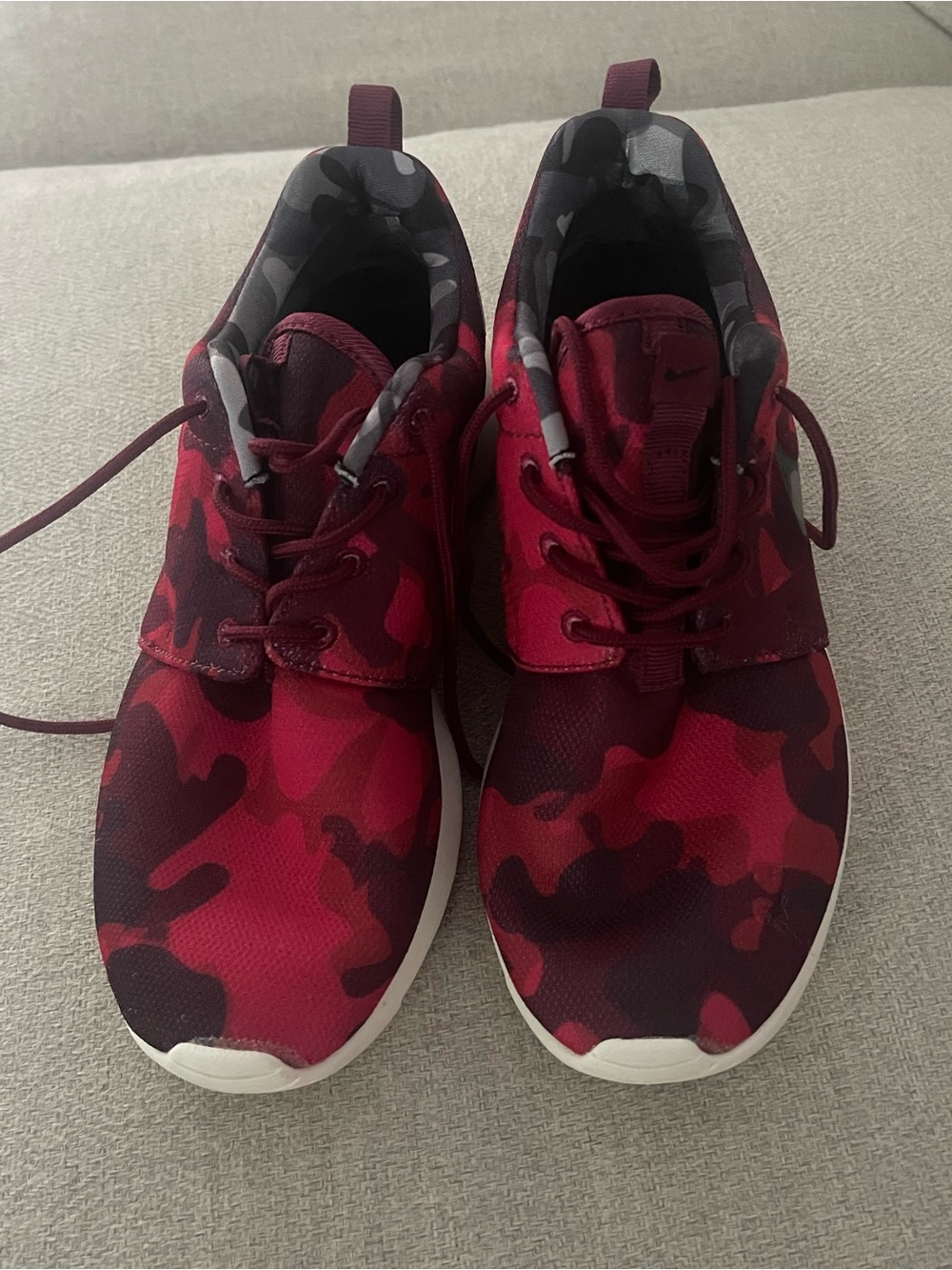 Nike Women's Red Camo Sneakers